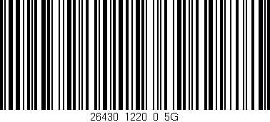 Código de barras (EAN, GTIN, SKU, ISBN): '26430_1220_0_5G'