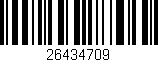 Código de barras (EAN, GTIN, SKU, ISBN): '26434709'