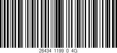Código de barras (EAN, GTIN, SKU, ISBN): '26434_1199_0_4G'