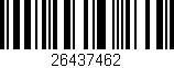 Código de barras (EAN, GTIN, SKU, ISBN): '26437462'