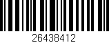 Código de barras (EAN, GTIN, SKU, ISBN): '26438412'