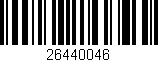 Código de barras (EAN, GTIN, SKU, ISBN): '26440046'