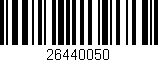 Código de barras (EAN, GTIN, SKU, ISBN): '26440050'