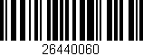 Código de barras (EAN, GTIN, SKU, ISBN): '26440060'