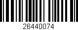Código de barras (EAN, GTIN, SKU, ISBN): '26440074'