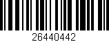 Código de barras (EAN, GTIN, SKU, ISBN): '26440442'