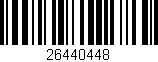Código de barras (EAN, GTIN, SKU, ISBN): '26440448'