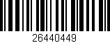 Código de barras (EAN, GTIN, SKU, ISBN): '26440449'