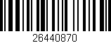 Código de barras (EAN, GTIN, SKU, ISBN): '26440870'