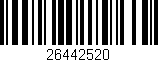 Código de barras (EAN, GTIN, SKU, ISBN): '26442520'