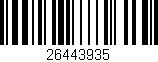 Código de barras (EAN, GTIN, SKU, ISBN): '26443935'
