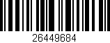 Código de barras (EAN, GTIN, SKU, ISBN): '26449684'