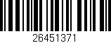 Código de barras (EAN, GTIN, SKU, ISBN): '26451371'