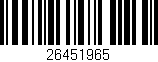 Código de barras (EAN, GTIN, SKU, ISBN): '26451965'