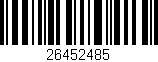 Código de barras (EAN, GTIN, SKU, ISBN): '26452485'