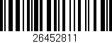 Código de barras (EAN, GTIN, SKU, ISBN): '26452811'