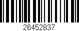 Código de barras (EAN, GTIN, SKU, ISBN): '26452837'