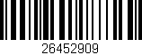 Código de barras (EAN, GTIN, SKU, ISBN): '26452909'