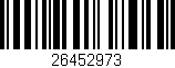 Código de barras (EAN, GTIN, SKU, ISBN): '26452973'