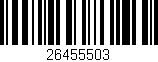 Código de barras (EAN, GTIN, SKU, ISBN): '26455503'