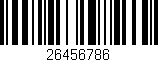 Código de barras (EAN, GTIN, SKU, ISBN): '26456786'
