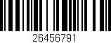 Código de barras (EAN, GTIN, SKU, ISBN): '26456791'