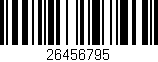 Código de barras (EAN, GTIN, SKU, ISBN): '26456795'