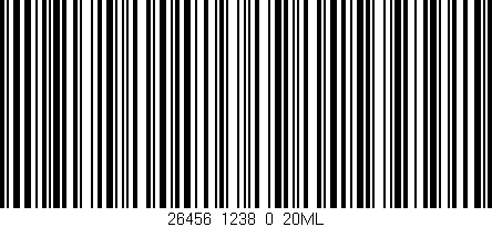 Código de barras (EAN, GTIN, SKU, ISBN): '26456_1238_0_20ML'
