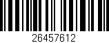 Código de barras (EAN, GTIN, SKU, ISBN): '26457612'