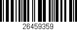 Código de barras (EAN, GTIN, SKU, ISBN): '26459359'