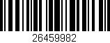 Código de barras (EAN, GTIN, SKU, ISBN): '26459982'
