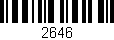 Código de barras (EAN, GTIN, SKU, ISBN): '2646'