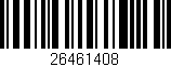 Código de barras (EAN, GTIN, SKU, ISBN): '26461408'