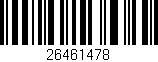 Código de barras (EAN, GTIN, SKU, ISBN): '26461478'