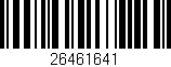 Código de barras (EAN, GTIN, SKU, ISBN): '26461641'