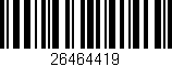 Código de barras (EAN, GTIN, SKU, ISBN): '26464419'
