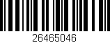 Código de barras (EAN, GTIN, SKU, ISBN): '26465046'