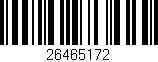 Código de barras (EAN, GTIN, SKU, ISBN): '26465172'