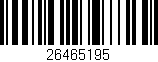 Código de barras (EAN, GTIN, SKU, ISBN): '26465195'