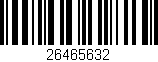 Código de barras (EAN, GTIN, SKU, ISBN): '26465632'