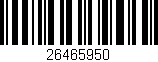 Código de barras (EAN, GTIN, SKU, ISBN): '26465950'