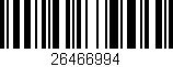 Código de barras (EAN, GTIN, SKU, ISBN): '26466994'