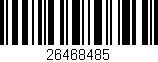 Código de barras (EAN, GTIN, SKU, ISBN): '26468485'