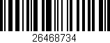 Código de barras (EAN, GTIN, SKU, ISBN): '26468734'