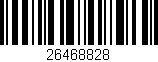 Código de barras (EAN, GTIN, SKU, ISBN): '26468828'