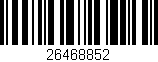 Código de barras (EAN, GTIN, SKU, ISBN): '26468852'