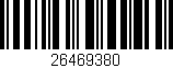 Código de barras (EAN, GTIN, SKU, ISBN): '26469380'