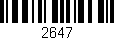 Código de barras (EAN, GTIN, SKU, ISBN): '2647'