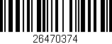 Código de barras (EAN, GTIN, SKU, ISBN): '26470374'