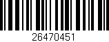 Código de barras (EAN, GTIN, SKU, ISBN): '26470451'